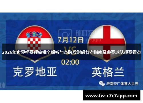 2026年世界杯赛程安排全解析与各阶段时间节点指南及参赛球队观赛看点 2026年世界杯赛程安排全解析与各阶段时间节点指南及参赛球队观赛看点
