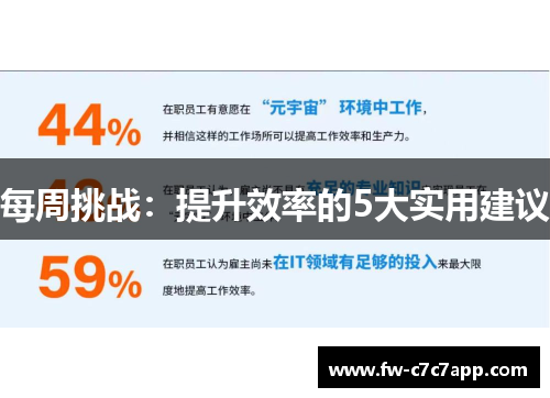 每周挑战：提升效率的5大实用建议